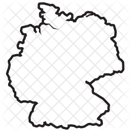 256x256 Germany Icon Of Line Style