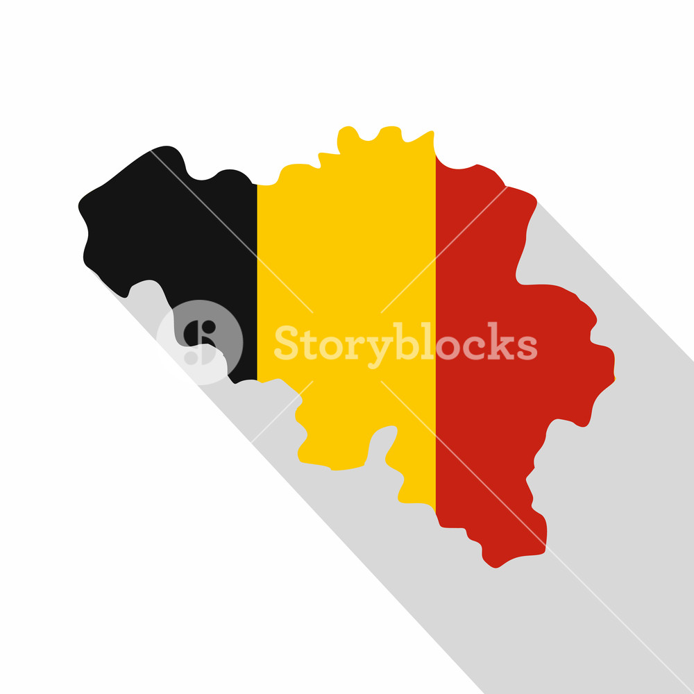 1000x1000 Germany Map Icon Flat Illustration Of Germany Map Vector Icon