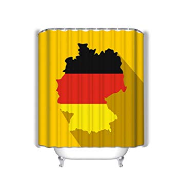 355x355 Xunulyn Bath Curtain Thick Fabric Bathroom Curtains