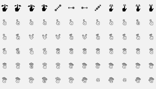549x313 Double Tap, Check, Swipe Free Gesture Icons Packs For Your