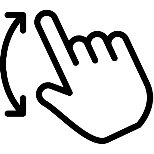 512x512 Rotate Gesture Icon Line Iconset Iconsmind