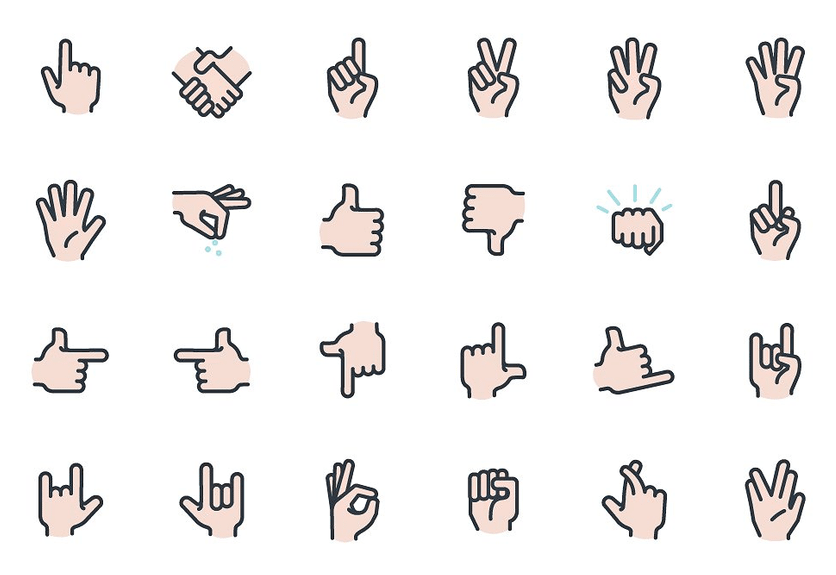 Gesture Icon at Vectorified.com | Collection of Gesture Icon free for ...