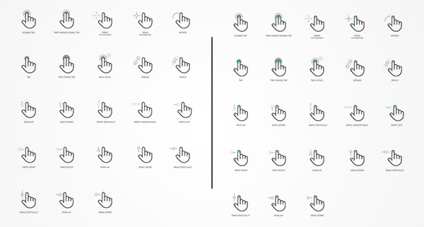 600x321 Free Gesture Icons For Designers And Developers Naldz Graphics