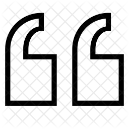 256x256 Left Quote Icon Of Line Style