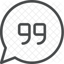 256x256 Quote Icon Of Line Style