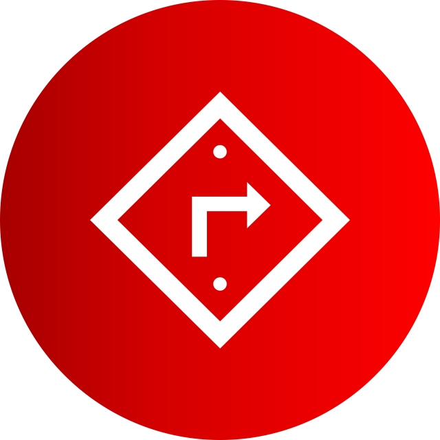 640x640 Vector Directions Icon, Directions Icon, Turn, U Icon Png