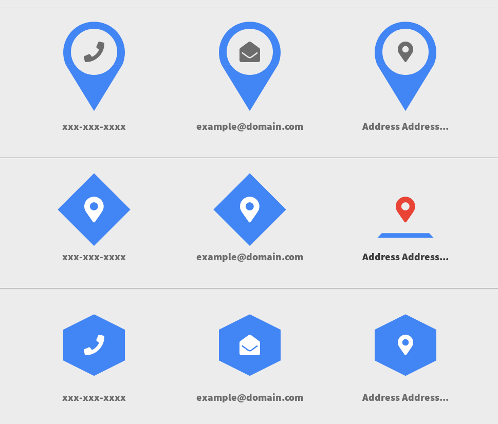 969x826 Get In Touch Contact Information Icon Designs Css