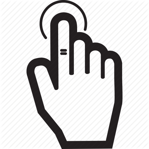 512x512 Hand, Tap, Touch Icon