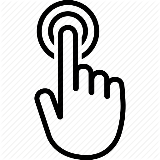 512x512 Click, Hand, Interactive, Screen, Tap, Touch, Touchscreen Icon