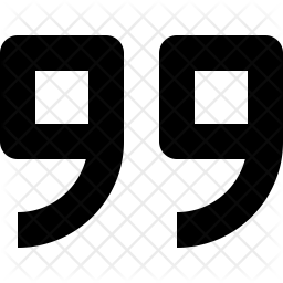 256x256 Double Quote Icon Of Line Style