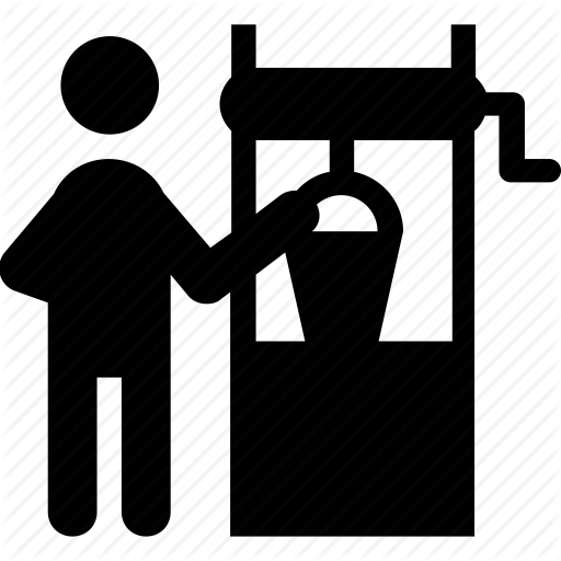 512x512 Farm, Taking Water, Water, Water Well, Well Icon