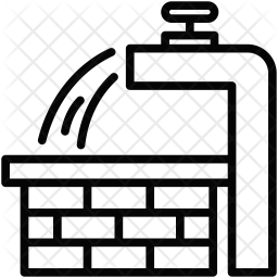 256x256 Tube Well Icon Of Line Style
