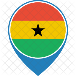 256x256 Ghana Flag Icon Of Flat Style