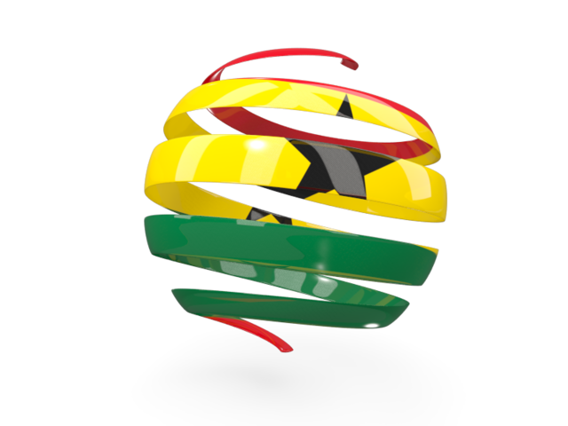 640x480 Round Icon Illustration Of Flag Of Ghana