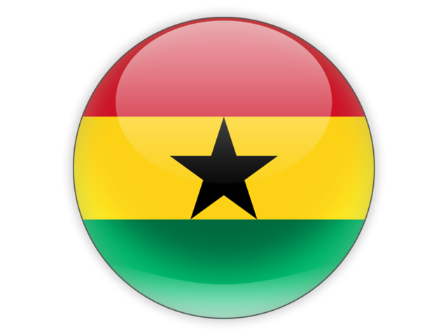 640x480 Round Icon Illustration Of Flag Of Ghana