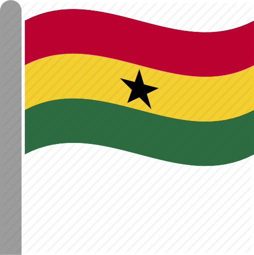 510x512 Country, Flag, Gha, Ghana, Ghanaian, Pole, Waving Icon