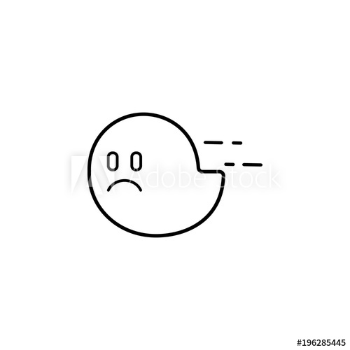 Offended Ghost Icon Element Of Ghost Elements Illustration Thin 500x500 Offended Ghost Icon Element Of Ghost Elements Illustration Thin