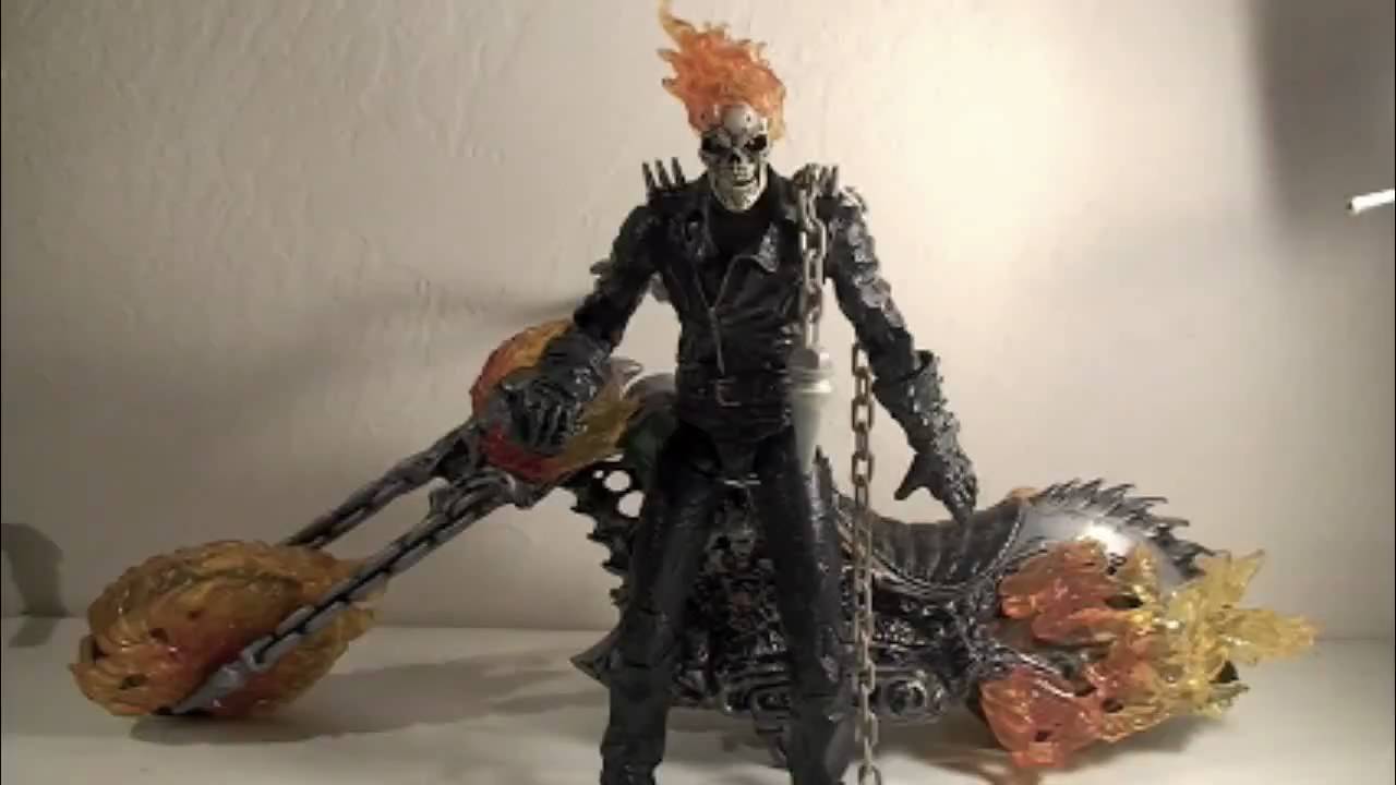 1280x720 Marvel Legends Icons Ultimate Ghost Rider Flame Cycle Action