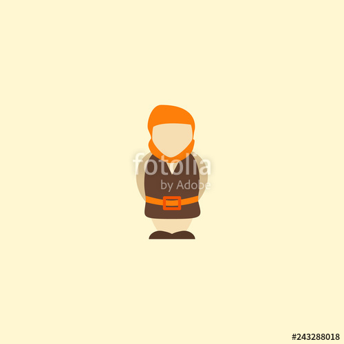 500x500 Giant Icon Flat Element Vector Illustration Of Giant Icon Flat