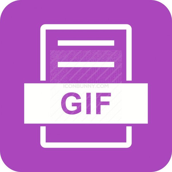 600x600 Gif Flat Round Corner Icon