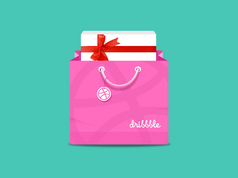 800x600 Dribbble Gift Bag Icon