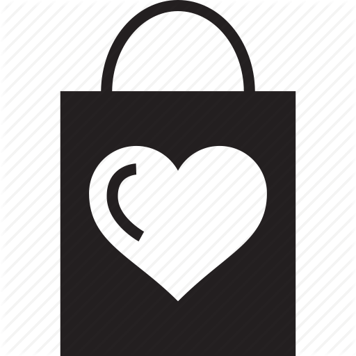 512x512 Gift Bag, Heart, Heart Sign, Love, Shopper, Shopping, Shopping Bag