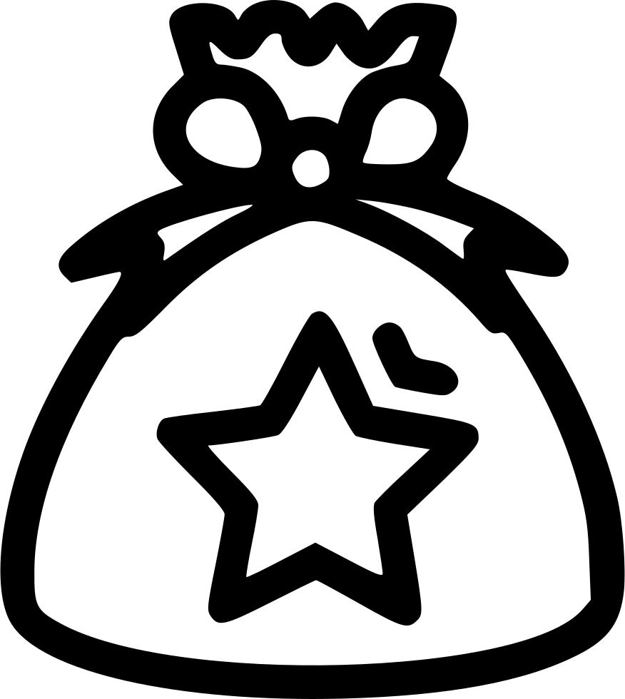 876x980 Christmas Gift Bag Present Santa Bag Png Icon Free Download