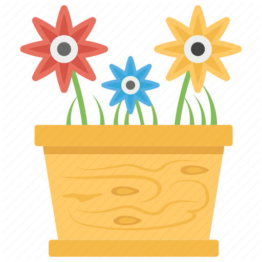 512x512 Floral Bucket, Flower Basket, Flower Bed, Flower Decoration, Gift