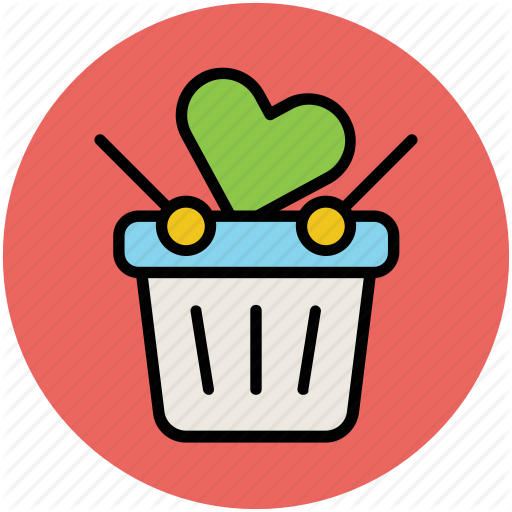 512x512 Gift Basket, Gift Hamper, Gifts, Gifts In Basket, Heart Icon