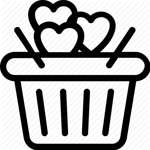512x512 Gift Basket, Gift Hamper, Lots Of Love, Valentine, Valentine Gift Icon