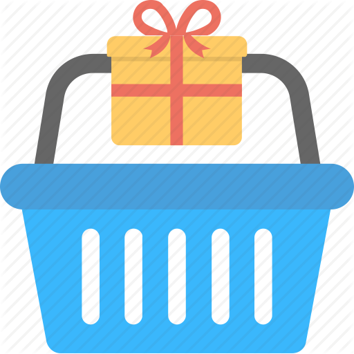 512x512 Gift Basket, Gift Inside Basket, Hamper, Shopping Basket Icon