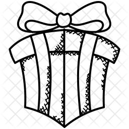 256x256 Gift Box Icon Of Doodle Style
