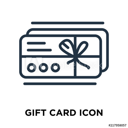 500x500 Gift Card Icon Isolated On White Background Modern And Editable