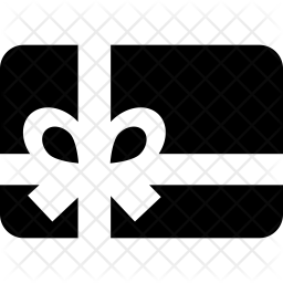 256x256 Gift Card Icon Of Glyph Style