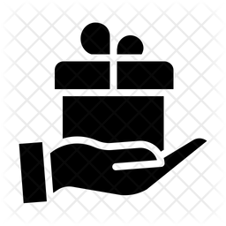256x256 Handover Gift Icon Of Glyph Style