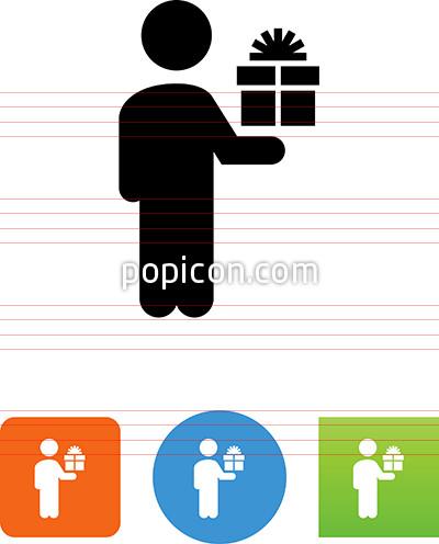 400x496 Person Holding A Gift Icon