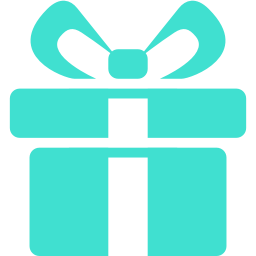 256x256 Free Turquoise Gift Icon
