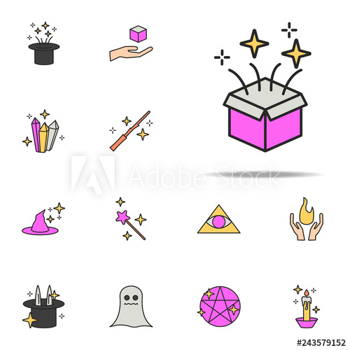 Open Box With A Gift Icon Magic Icons Universal Set For Web 500x500 Open Box With A Gift Icon Magic Icons Universal Set For Web