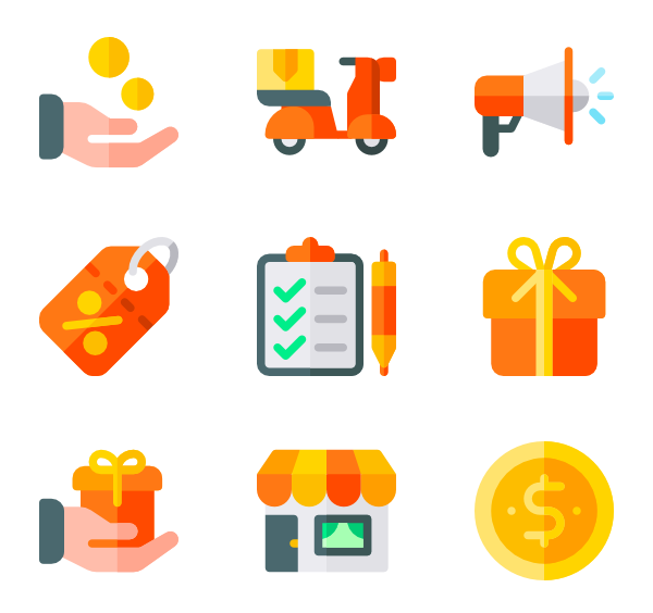 600x564 Gift Shop Icons