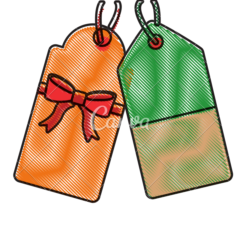 800x800 Gift Tag Christmas Related Icon Image Vector Illustration Design