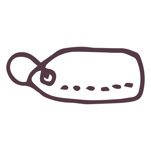 512x512 Gift Tag Hand Drawn Icon