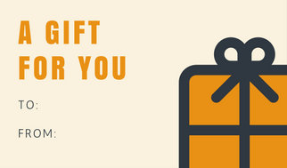 322x189 Black With Stars Gift Tag