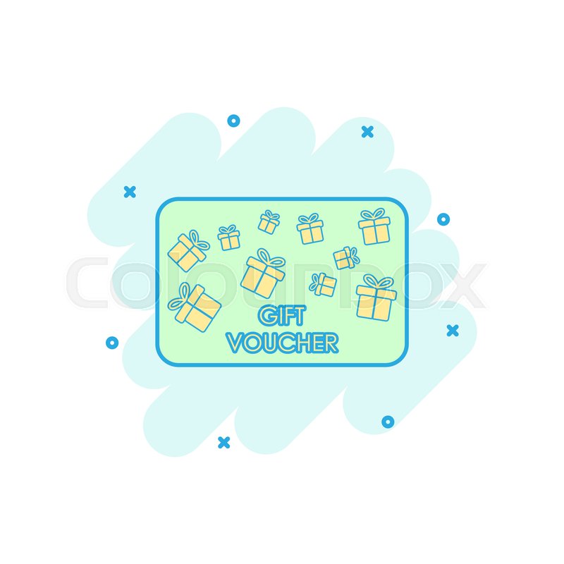 800x800 Cartoon Colored Gift Card Icon In Stock Vector Colourbox