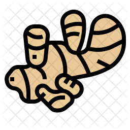 256x256 Ginger Icon Of Colored Outline Style