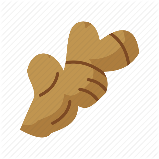 512x512 Brown, Food, Fresh, Ginger, Ingredient, Organic Icon