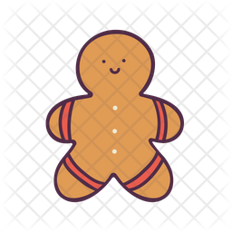 Gingerbread Icon Of Colored Outline Style 256x256 Gingerbread Icon Of Colored Outline Style