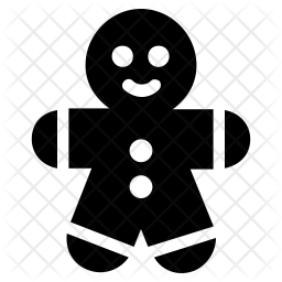 Gingerbread Icon Of Glyph Style 256x256 Gingerbread Icon Of Glyph Style