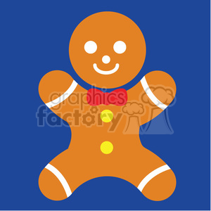 Gingerbread Man On Blue Square Icon Vector Art Clipart Royalty 300x300 Gingerbread Man On Blue Square Icon Vector Art Clipart Royalty