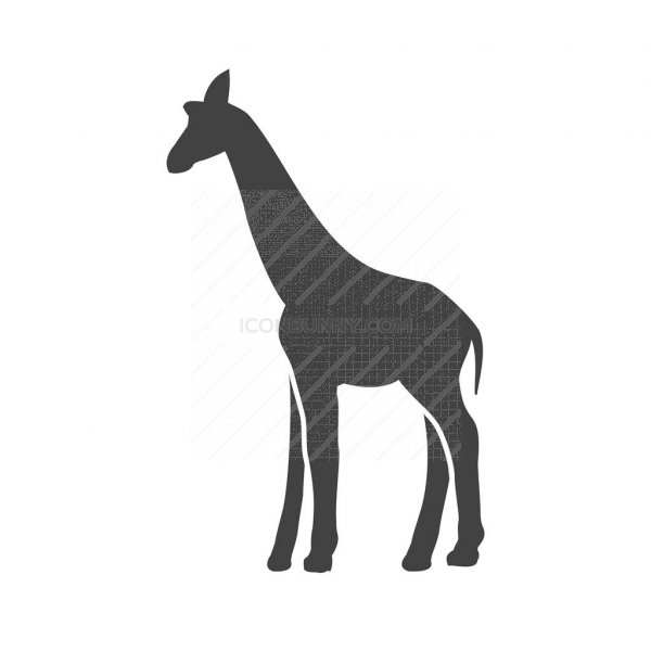 600x600 Giraffe Glyph Icon