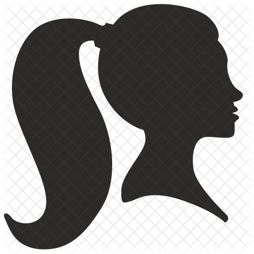 512x512 Girl Icon Of Glyph Style